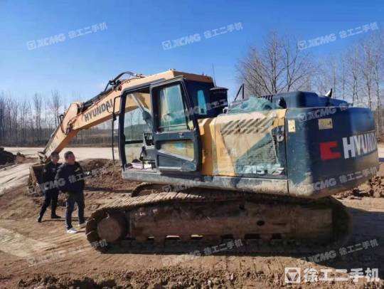 現代R215履帶式挖掘機