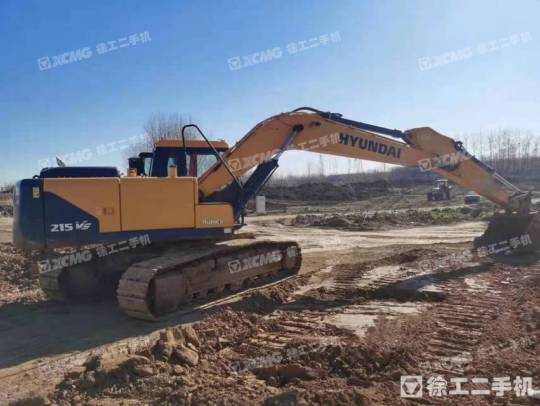 現代R215履帶式挖掘機