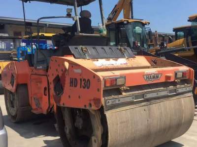 悍马HD130双钢轮压路机