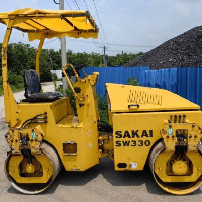 酒井SW330双钢轮压路机